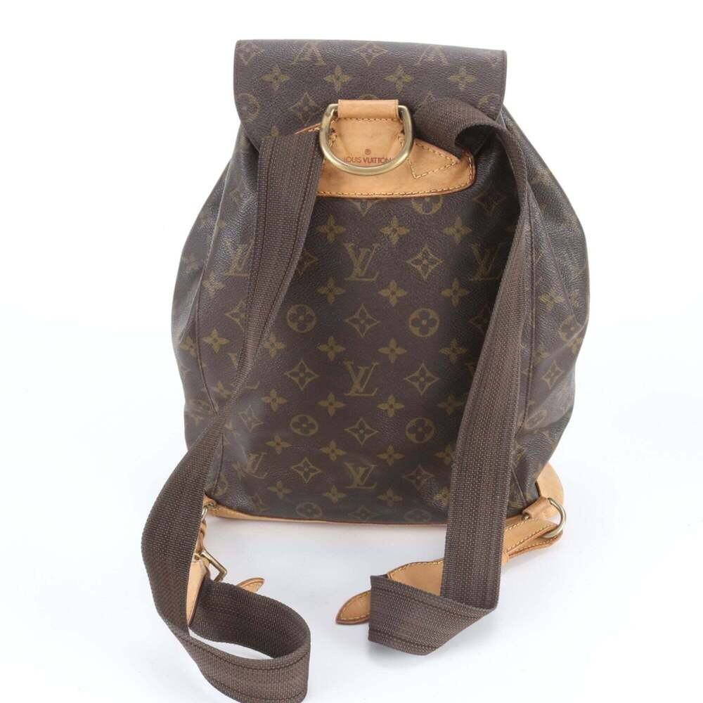 LOUIS VUITTON Brown Monogram Leather Backpack - Picture 3 of 10
